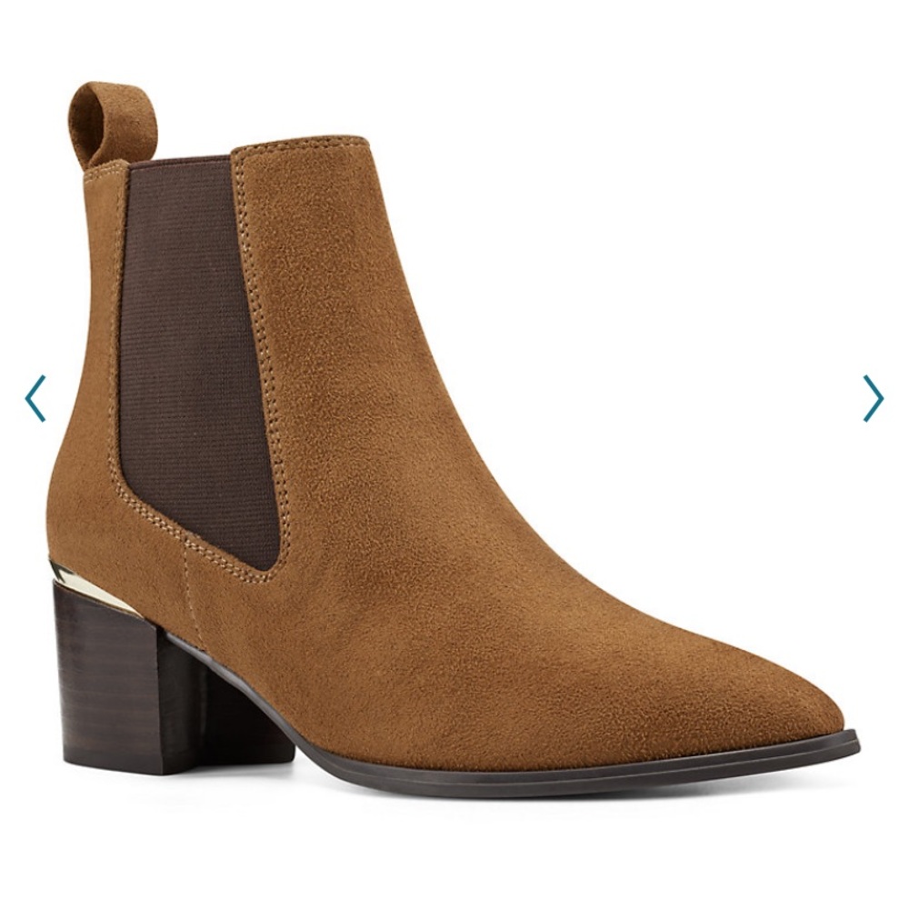 Nine West Taye Ankle Bootie - Cognac Size 6